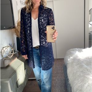 BB Dakota Lace Botton up tunic